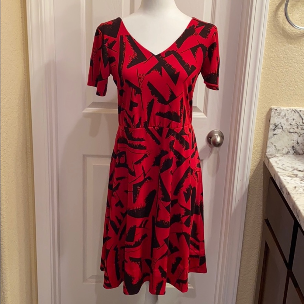 Red Dress From Vintage Thrift Store